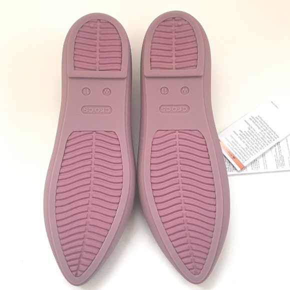 CROCS Brooklyn Pointed Toe Flat Cassis Slip On Ballet Flat Women’s Size 11 - Picture 13 of 16